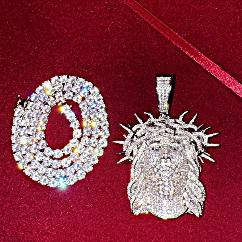 Title Iced Out Jesus Pendant Fd 4 D
